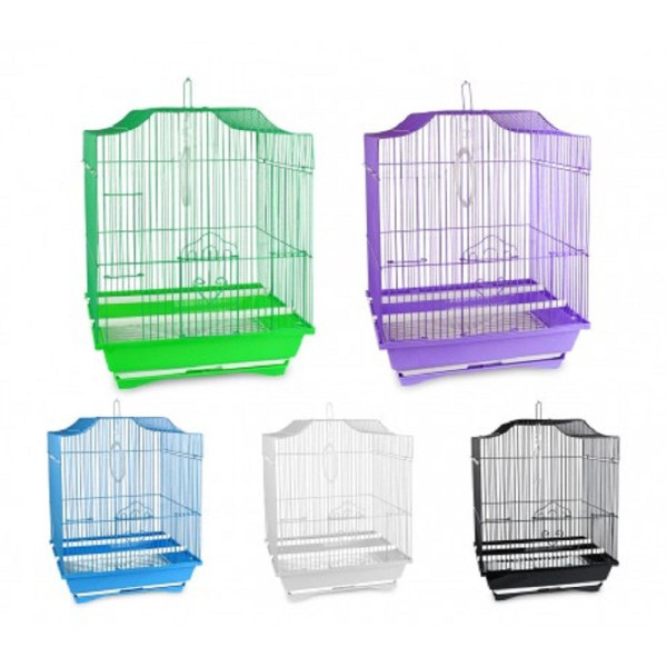 GABBIA UCCELLI DI PICCOLE DIMENSIONI FLY 43.5X28.5X22CM DUE MANGIATOIE