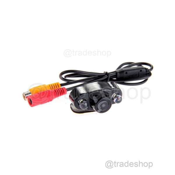 TELECAMERA RETROMARCIA AUTO CAMPER FURGONE 2 LED SMD STAFFATA RETROCAMERA