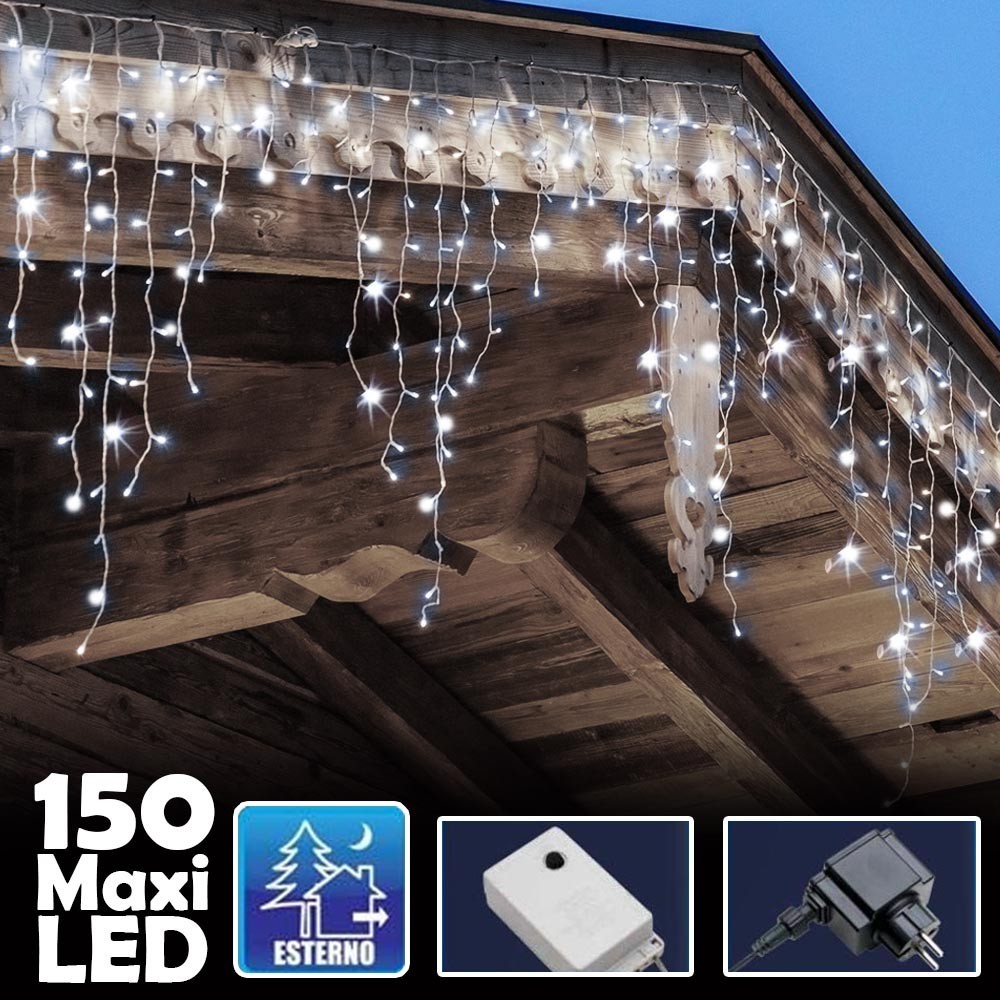 2 m x 2 m tenda luminosa a LED per interni, funzionamento a batteria luci  natalizie con telecomando suono attivato per balcone giardino esterno  (bianco) : : Illuminazione