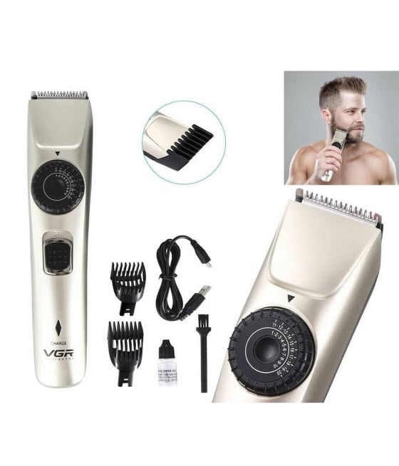 Tagliacapelli Trimmer Barber Professionale VGR V-031 Regolabarba USB
