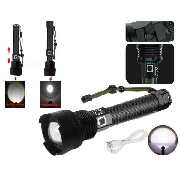 TORCIA TATTICA/MILITARE LED CREE T6 RICARICABILE 2BATTERIE P516-P70 V2