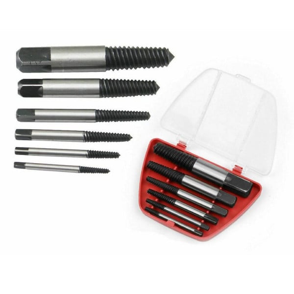 SET 6 ESTRATTORI PER VITI BULLONI ROVINATE SPEZZATE PRIGIONIERI VITI