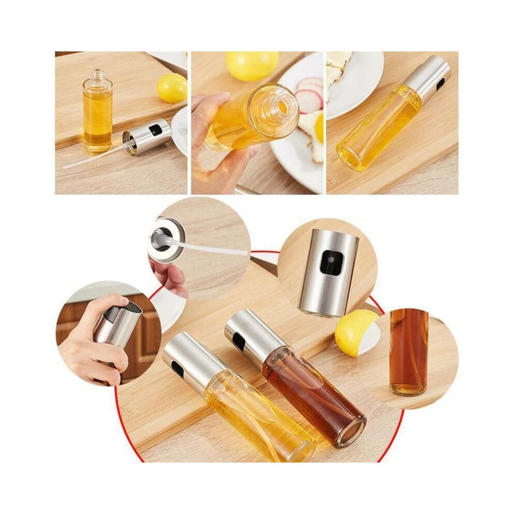 DISPENSER DOSATORE SPRAY PER OLIO ACETO DA CUCINA OLIERA ALIMENTI CIBO 100ML