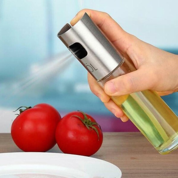 Dispenser per bottiglie di olio da spremere da cucina flaconi Spray per olio  a prova di perdite PP5 salsa di soia all'aceto spruzzatore di olio d'oliva  per barbecue cottura al forno 