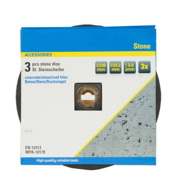 DISCO FLEX PER PIETRA SET DA 3 PEZZI DISCHI SMERIGLIATRICE DIAM.230 MM