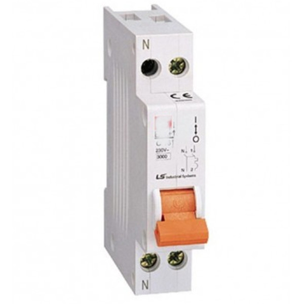 INTERRUTTORE AUTOMATICO MAGNETOTERMICO 1 MODULO DIN 25A 1P+N PER QUADRO ELETTRIC