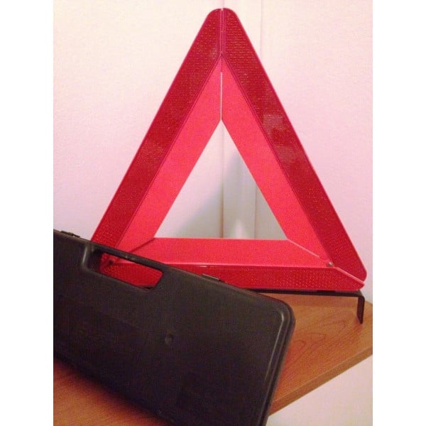 TRIANGOLO AUTO EMERGENZA STRADALE CATARIFRANGENTE OMOLOGATO SICUREZZA CUSTODIA