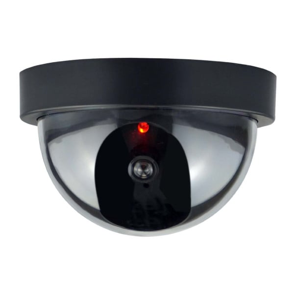 TELECAMERA DOME DUMMY FINTA LED LAMPEGGIANTE CAMERA VIDEOSORVEGLIANZA SOFFITTO
