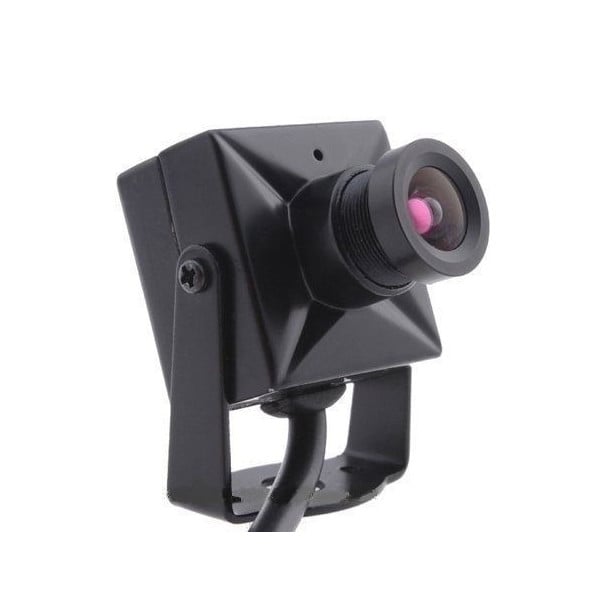 MICRO MINI TELECAMERA CAMERA A COLORI AUDIO VIDEO MICROFONO STAFFA SORVEGLIANZA 