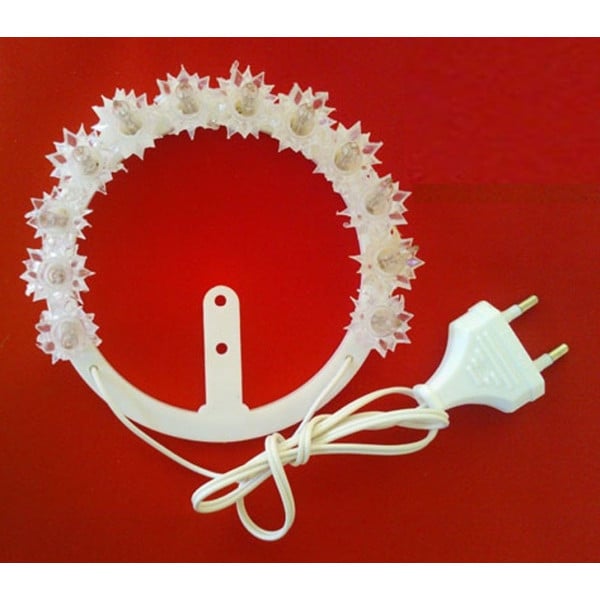 CORONCINE DECORATIVE ELETTRICHE A PISELLINI E/O LED 220V 3,5V 24V CORONCINA