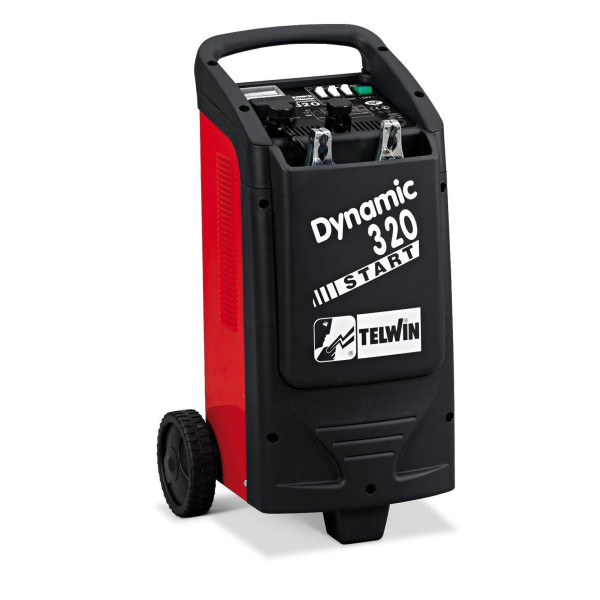 TELWIN CARICABATTERIA AVVIATORE STARTER CARRELLATO 230V 12-24V MOD. DYNAMIC 320
