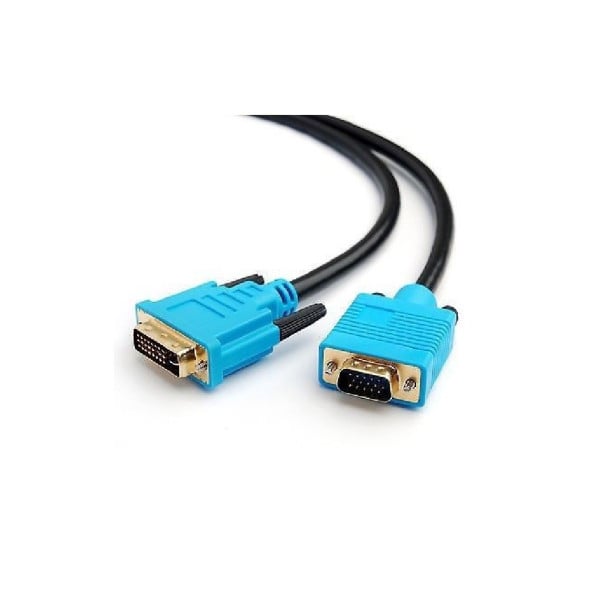 1,5 MT CAVO CAVETTO VGA to DVI CONVERTITORE ADATTATORE da DVI a VGA da VGA a DVI
