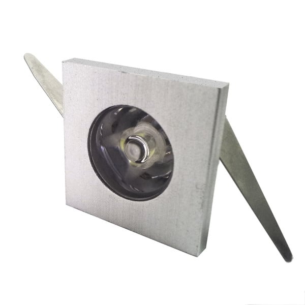 Punto luce faretto led incasso 1 led 1 w luce calda 220v cielo stellato quadrato
