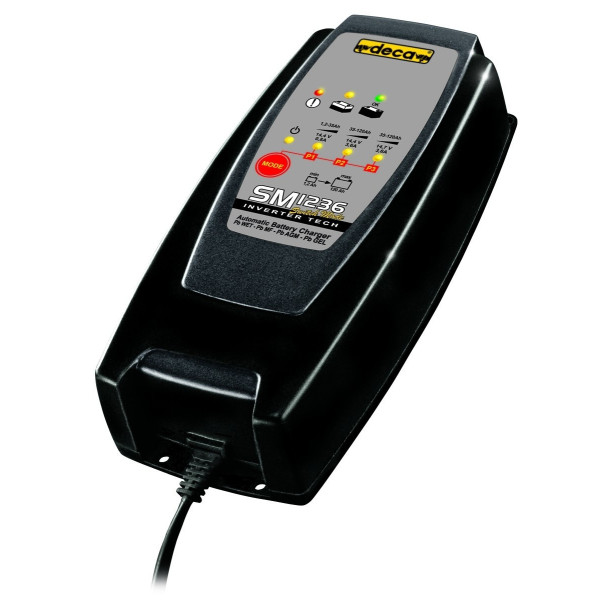 CARICABATTERIE 1.2AH A 120A DECA SM1236 PER MOTO e AUTO di piccola/media cc 12V