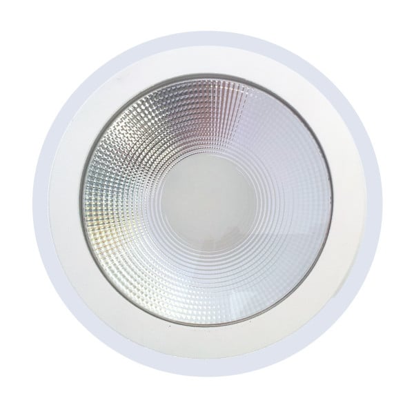 FARO FARETTO PANNELLO AD INCASSO A LED IN VETRO TONDO 10 WATT BIANCO LUCE FREDDA